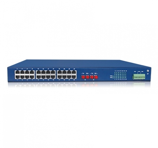 MX26C系列- 26口百兆非網管型機架式工業級以太網交換機