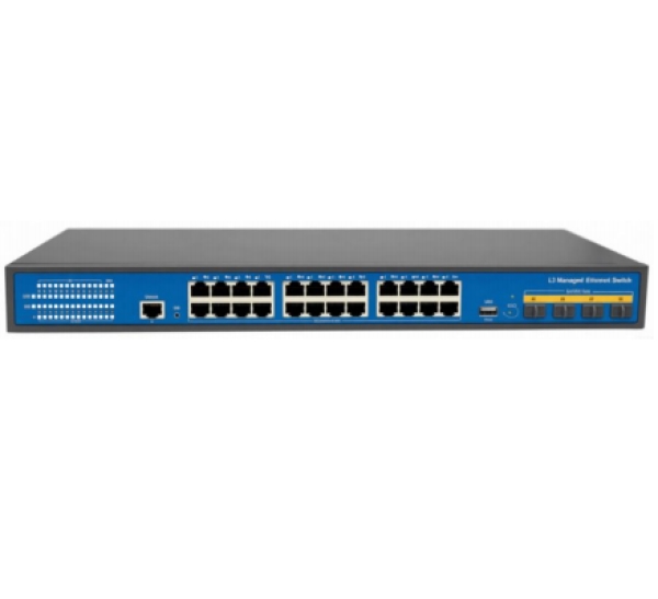 CP528-K 24口萬兆POE+網管型工業以太網交換機
